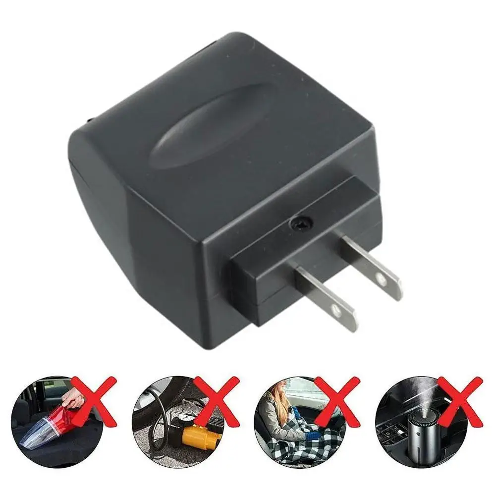 

AC Adapter With Car Socket Auto Charger EU Plug 220V AC To 12V DC Use For Car Electronic Devices Use At Home ﻿ ﻿ T2H5