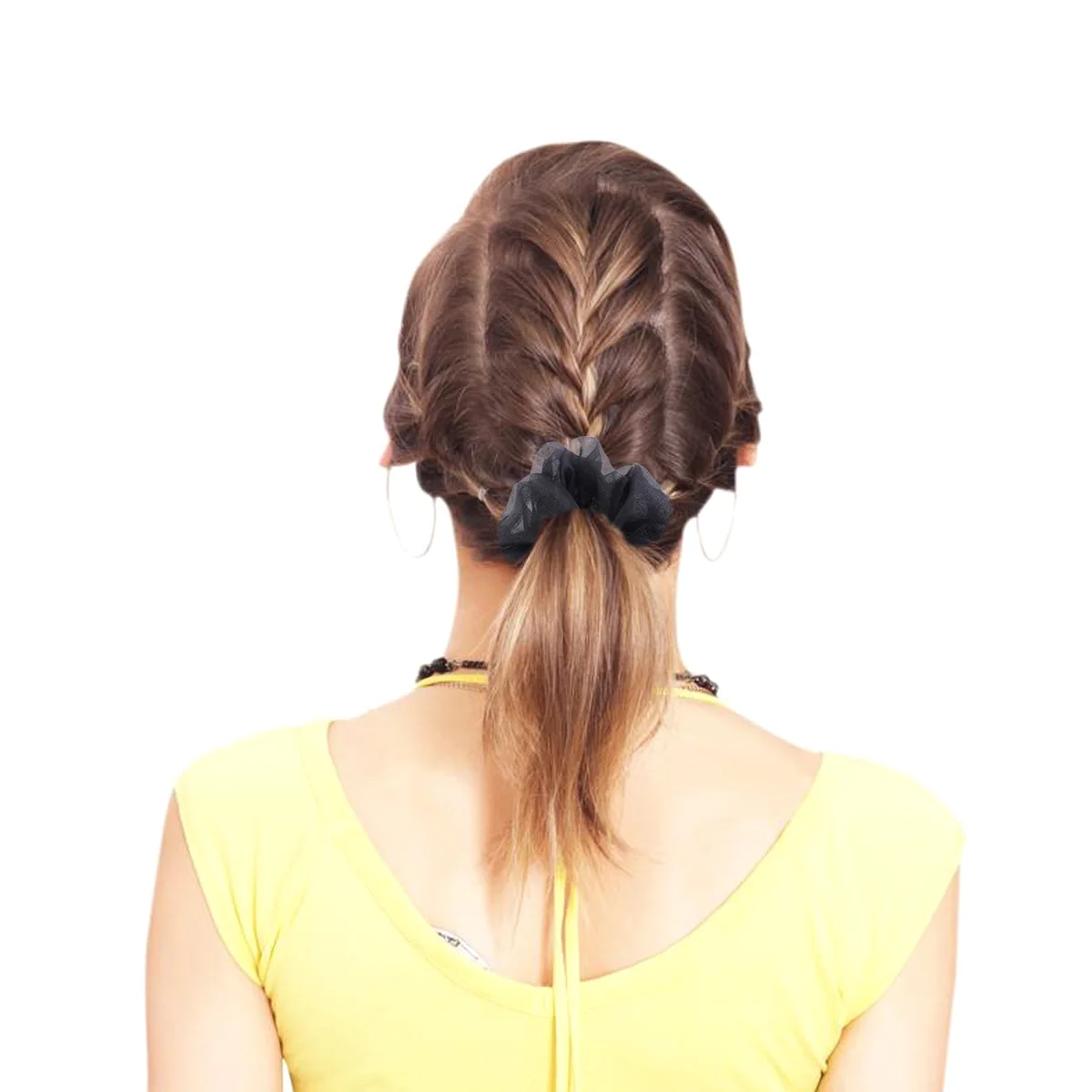 

5pcs Yarn Ties Simple Colorful Ponytail Holders For Women Cloth Material Hair Ropes Durable Lightweight Summer Decorations Hair