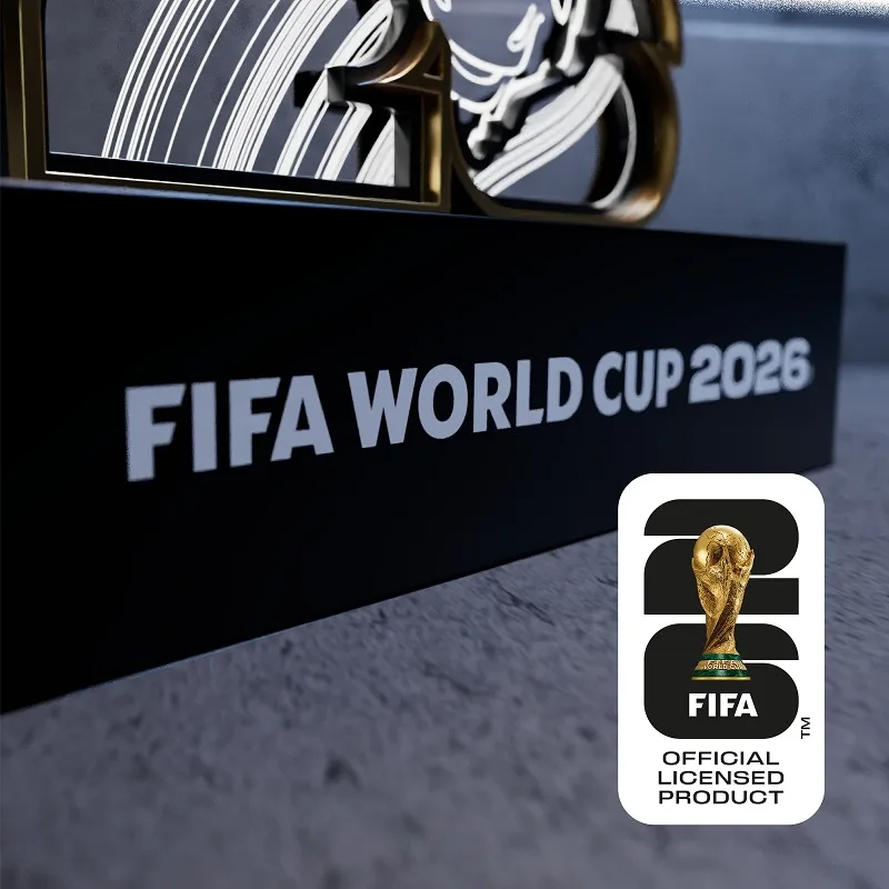 World Cup Mascots Theme Light Sign LED Desktop Lamp Bedroom Table Night Light Soccer Match Souvenir Fan Collection Room Ornament