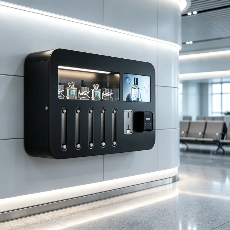 Popular Factory Wholesale Perfume Vending Machine Coin Bill Card Multi Payment System Designed for Mall Commercial Center Retail
