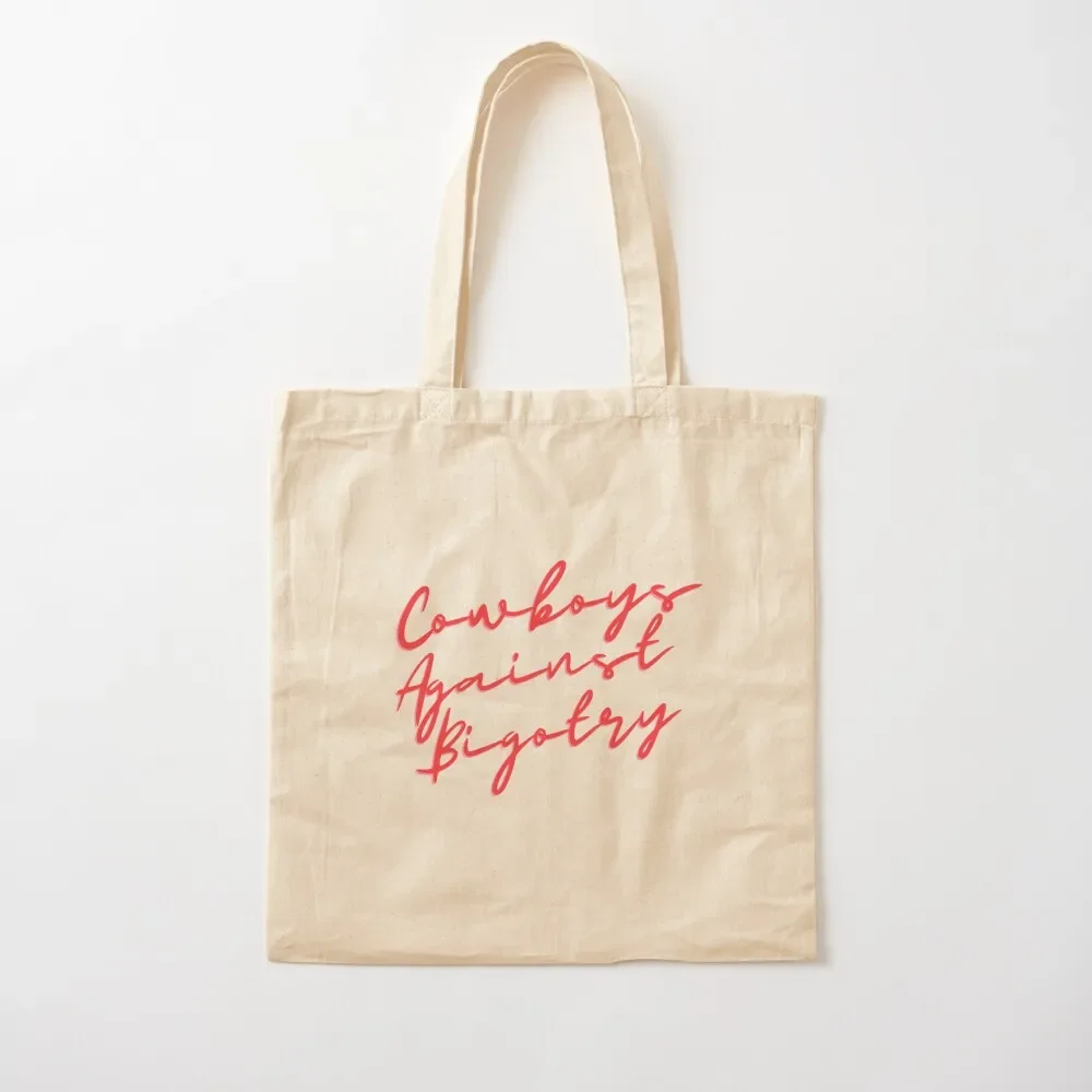 

Red Orville Peck Cowboys Against Bigotry Lyrics Tote Bag tote screen woman shopping logo