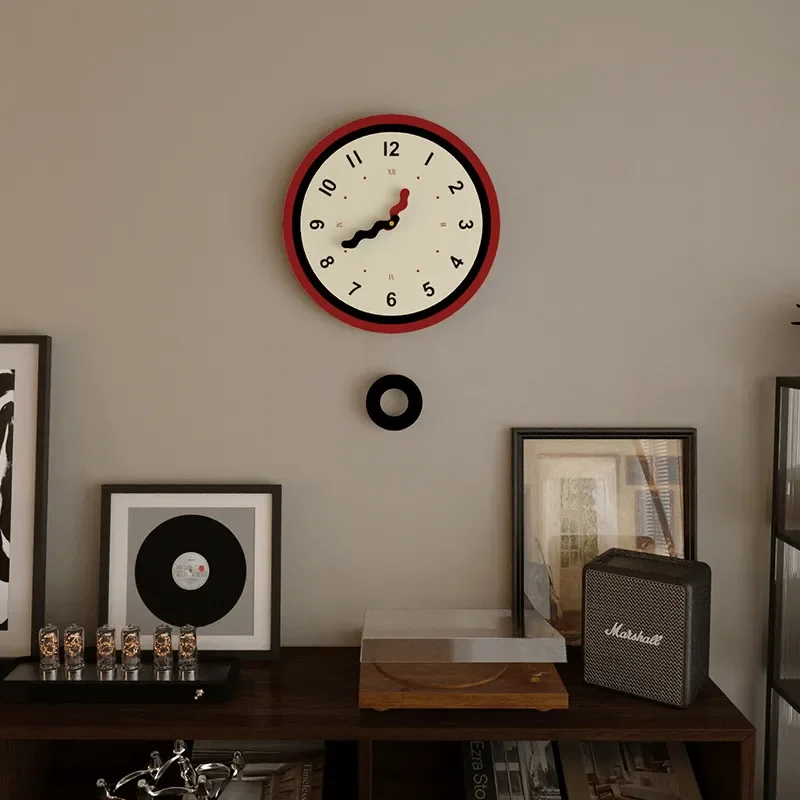 Nordic Ins Style Wall Clock for Living Room Simple Modern Atmosphere Home Fashion Creative Internet Celebrity Decoration