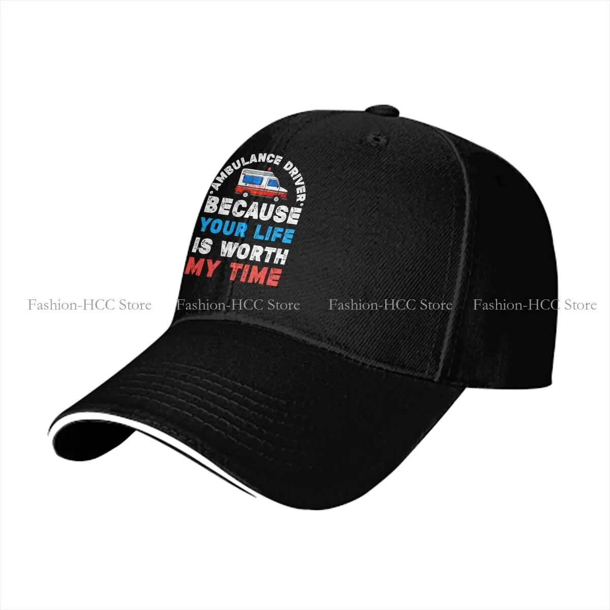 Driver Training Solid Color Baseball Caps Peaked Cap Ambulance Ambulances Sun Shade Hats Men Women