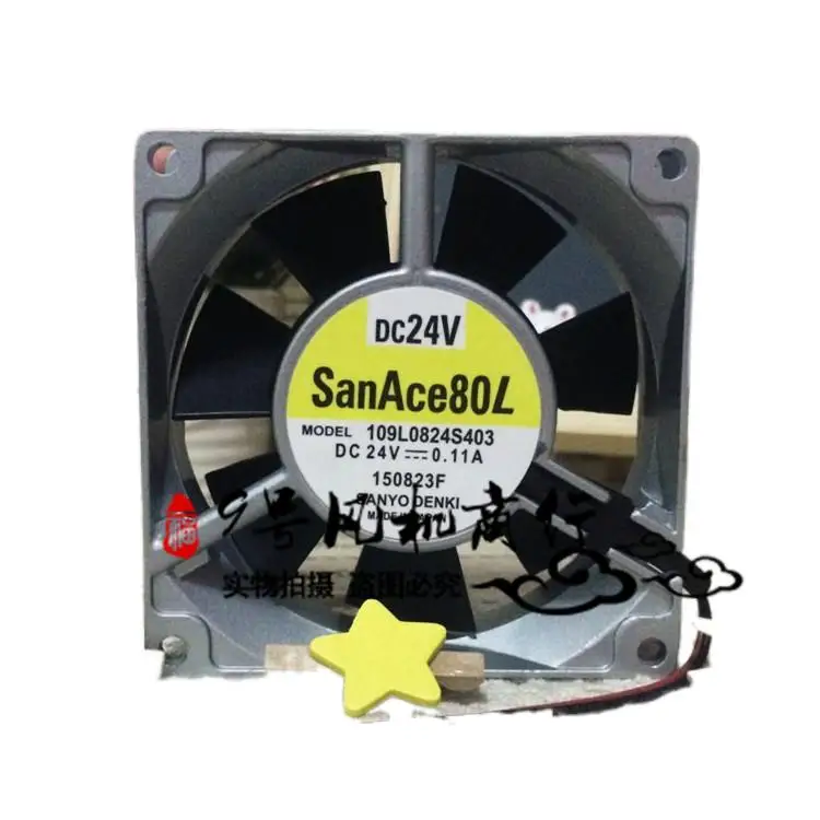 

Sanyo 109L0824S403 8CM 8025 24V0.11A 80 * 80 * 25mmM2 Line Aluminum Frame Cooling Fan