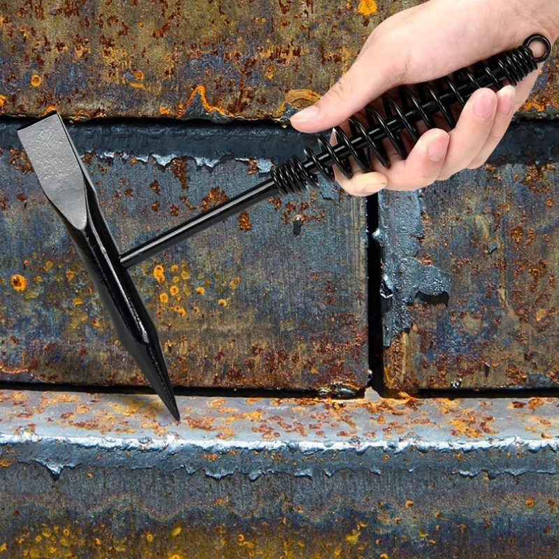 Welding Hammer Welding Hammer Multi-function Double Head Spring Hammer Fitter Welding Slag Rust Removal and Rust Tip Hammer