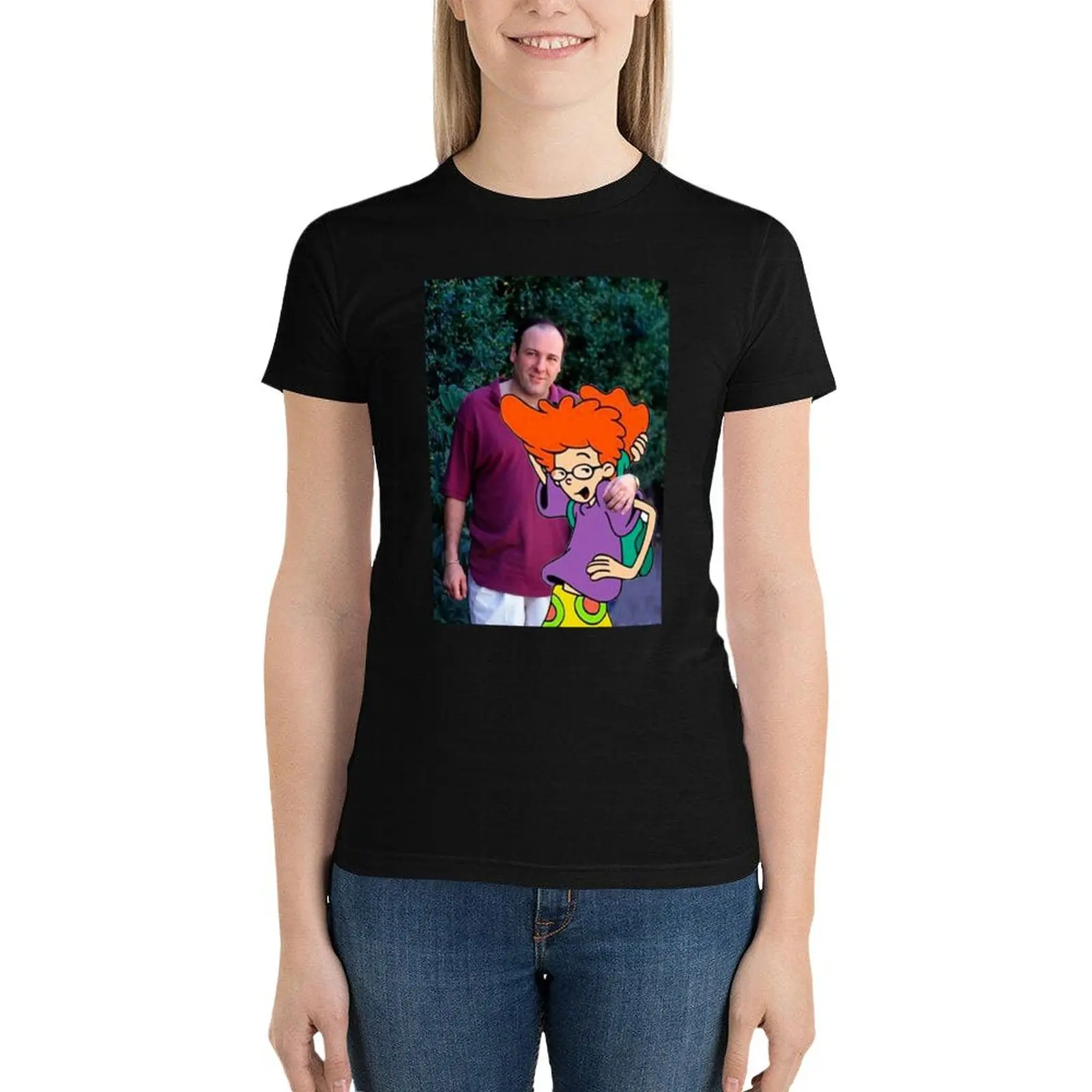 cumtown tony soprano pepperann T-Shirt animal print shirt for girls heavyweights blanks clothes for woman
