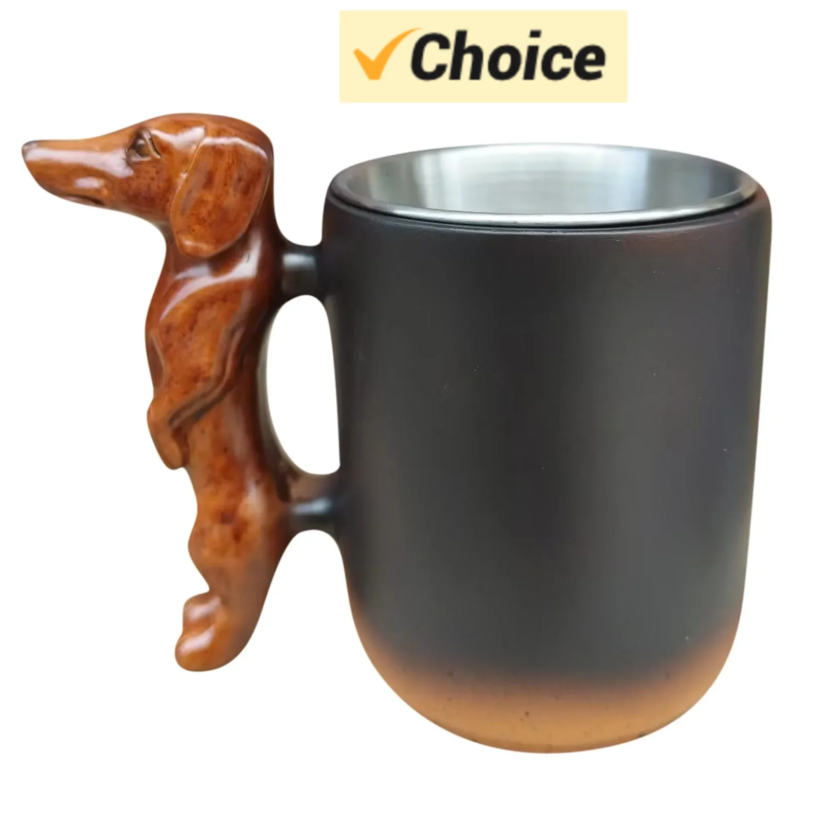 

Handmade Dachshund Mug, Creative 3d Animal Resin Coffee Cup With Dog Handle, 11oz Funny Novelty Memorial Art Mugs, Gifts For Dog