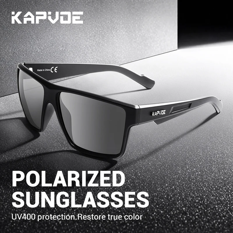 

KAPVOE New Fashion Retro Polarized Sunglasses Men Women Outdoor Sunglasses Ladies Shades UV400 Fishing Vacation Travel Glasses