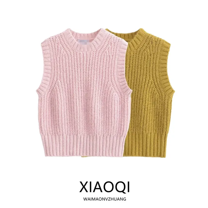 

Весна 2025 г., женский универсальный жилет Svel Camere 2027800, удобный вязаный свитер, модный тренд