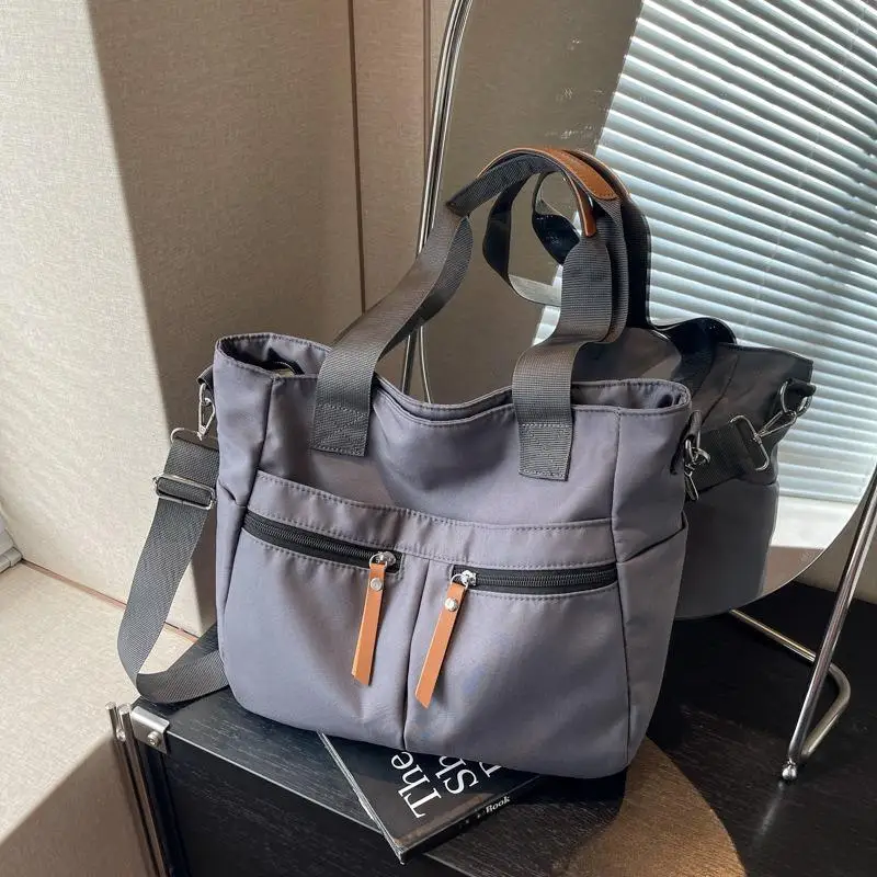 

Canvas Bag Women's Large Capacity Versatile Can Be Messenger Casual Portable Class Commuter Tote Bag LPJ-XB-875
