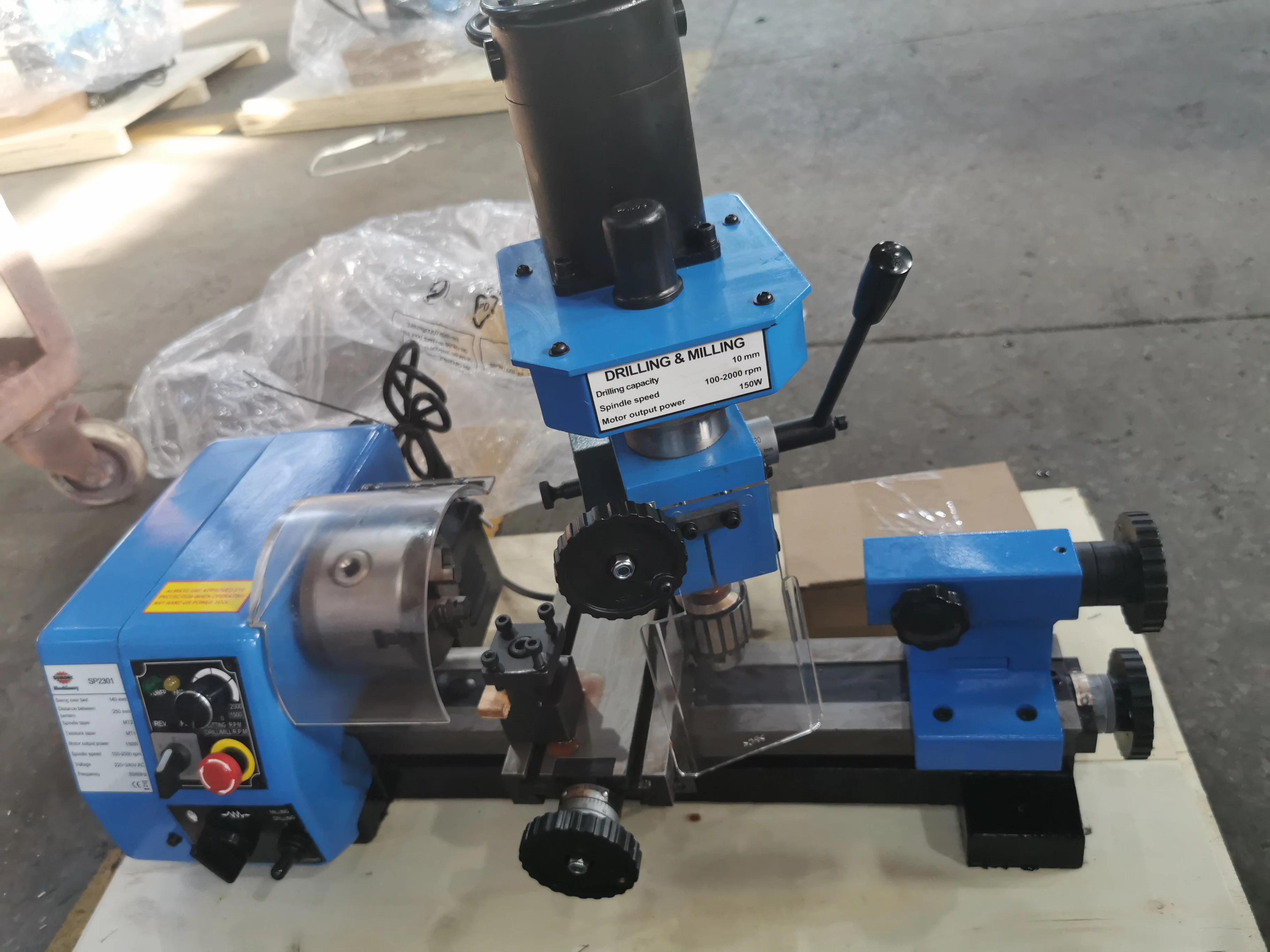 Factory direct sale Multi-purpose Mini  Mill/drill Combo Lathe Milling /drilling Lathe