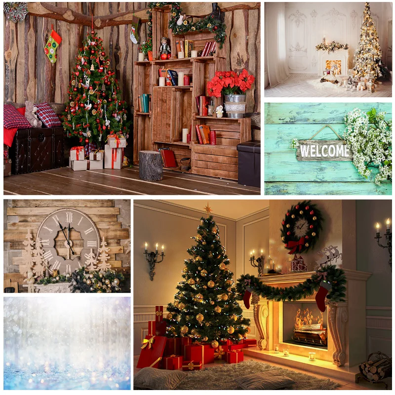 

Photorealistic Fabric Christmas Indoor Photography Background Baby Children Portrait Backdrops For Photo Studio Props CHM-06
