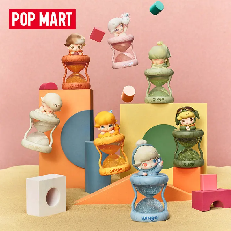 

Genuine Popmart Dimoo Memories World Series Luminous Hourglass Crystal Ball Blind Box Cute Doll Ornament Birthday Surprise Gift