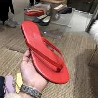 Leather Flip Flops Women Flat Sandalias Casual New Design Beach Slippers Female Narrow Band Jandal Sandals for Woman Slides - Image 4