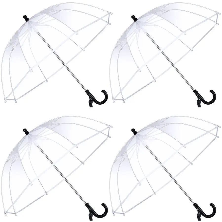 

Детский прозрачный зонт-пузырь, прозрачный зонт с удобной ручкой, ветрозащитные зонты со свистком для малышей