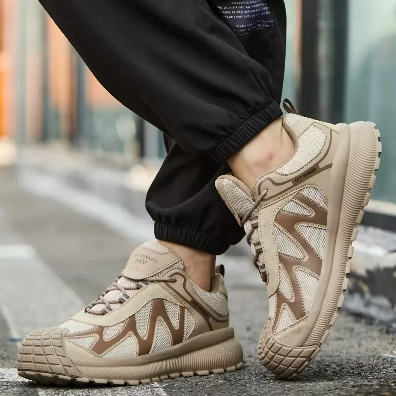 

Four-season breathable fashion men's anti-smash shoes wear-resistant anti-puncture work shoes lightweight protective shoes