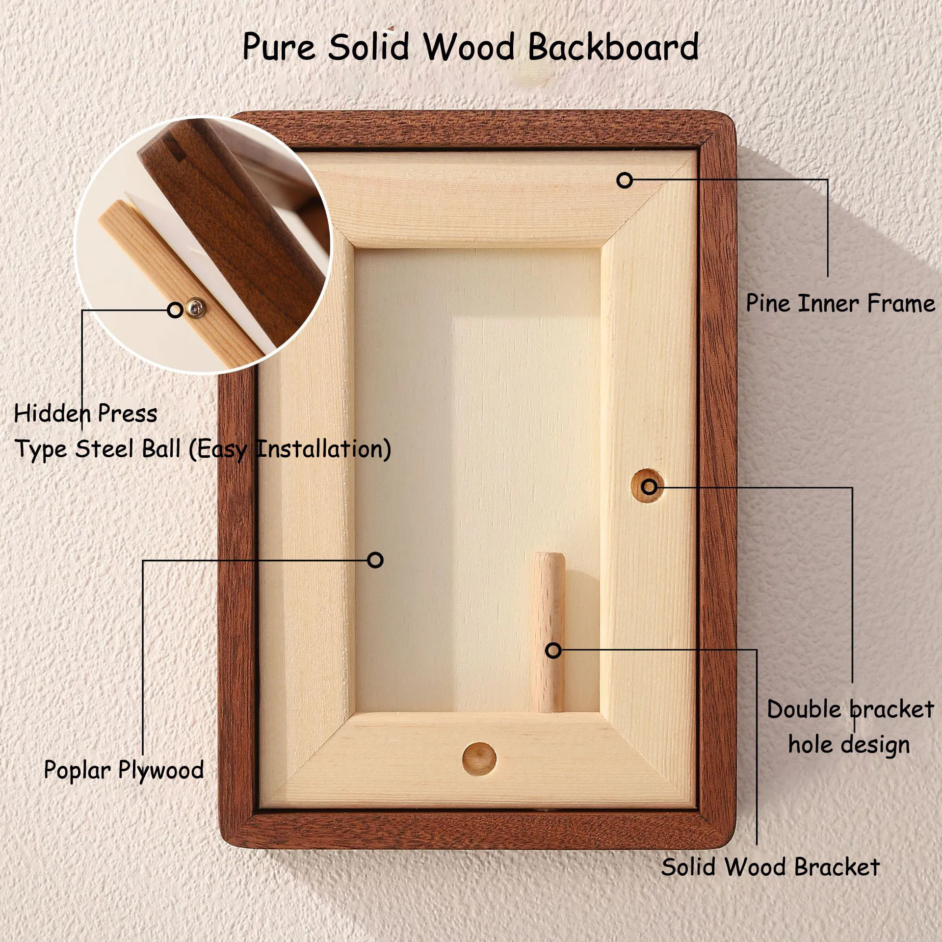 Bingkai Foto Kayu Solid Walnut - Engraved Wood Frame ulasan dan harga