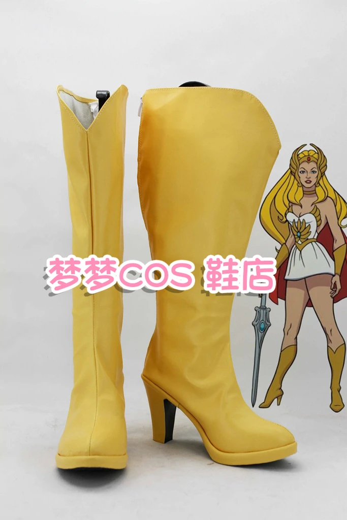 Princesa ela ra cosplay sapatos botas anime feminino halloween carnaval festa rpg botas