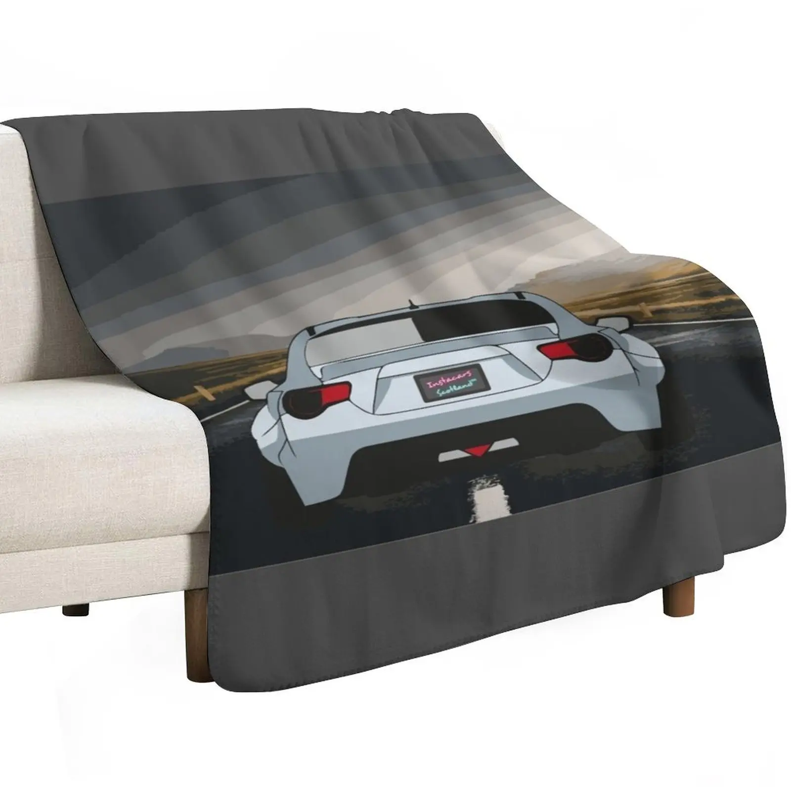 Widebody 86 Night Drive Throw Blanket Fuzzy Plush Throw Blanket for Sofa Chair