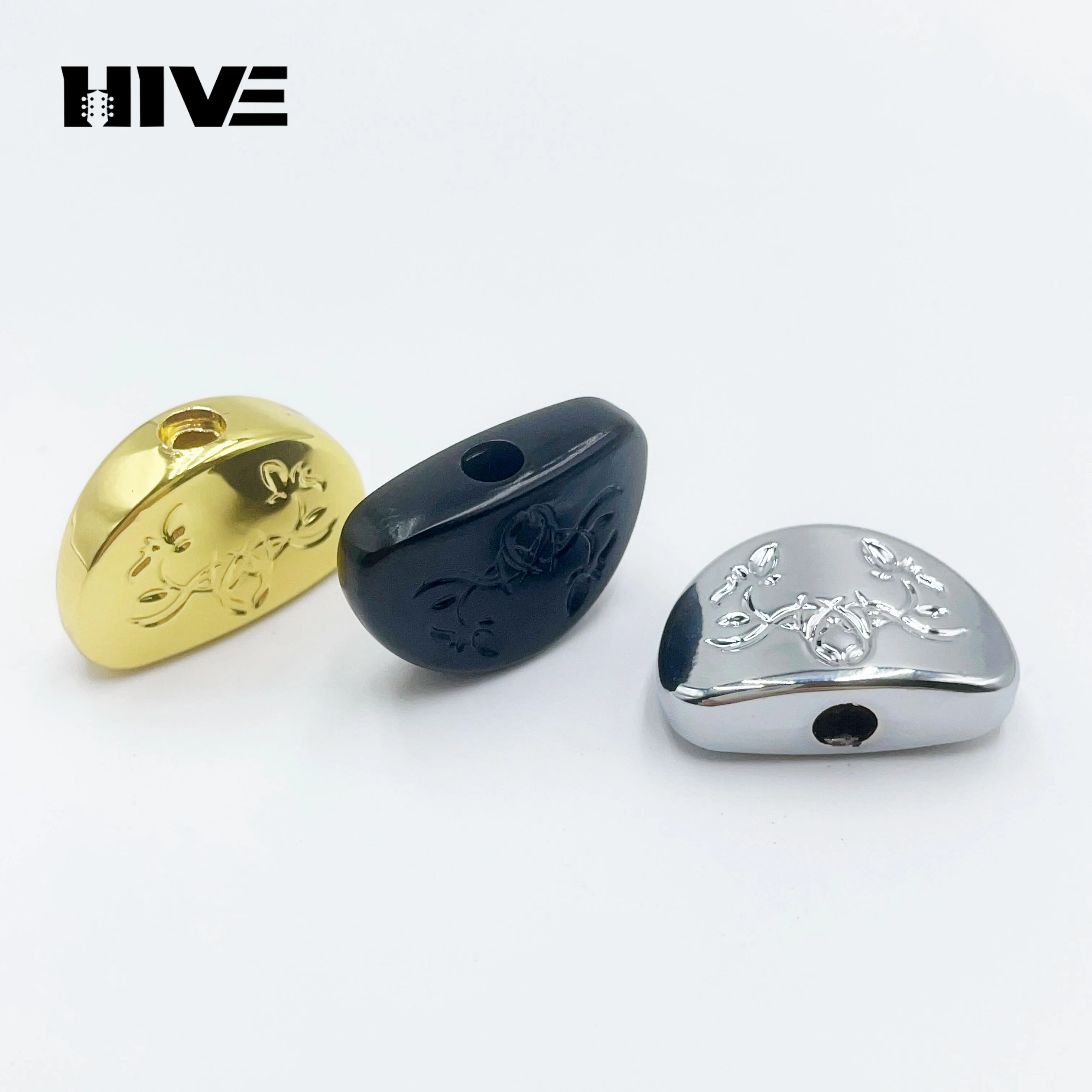 6pcs/set Vintage Carved Tuner Buttons Zinc Alloy General Guitar Knob Cap DIY Electric Guitar Tuning Peg Handle Accessory