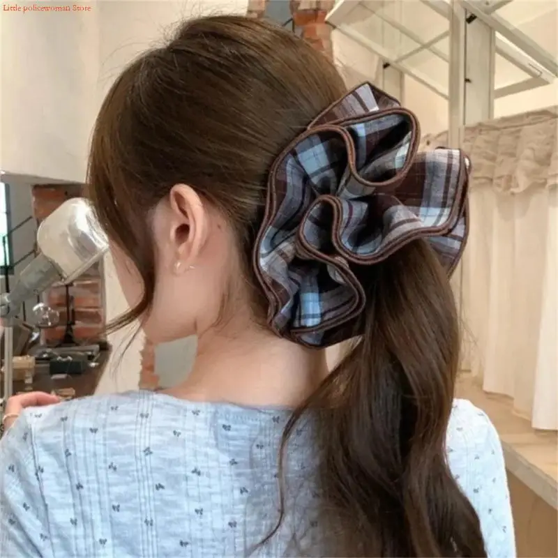F92D Fashionable Hair Ties Ruched Large Scrunchies for Easy Styling, for Daily Wear and Special Occasion Ponytail Holder