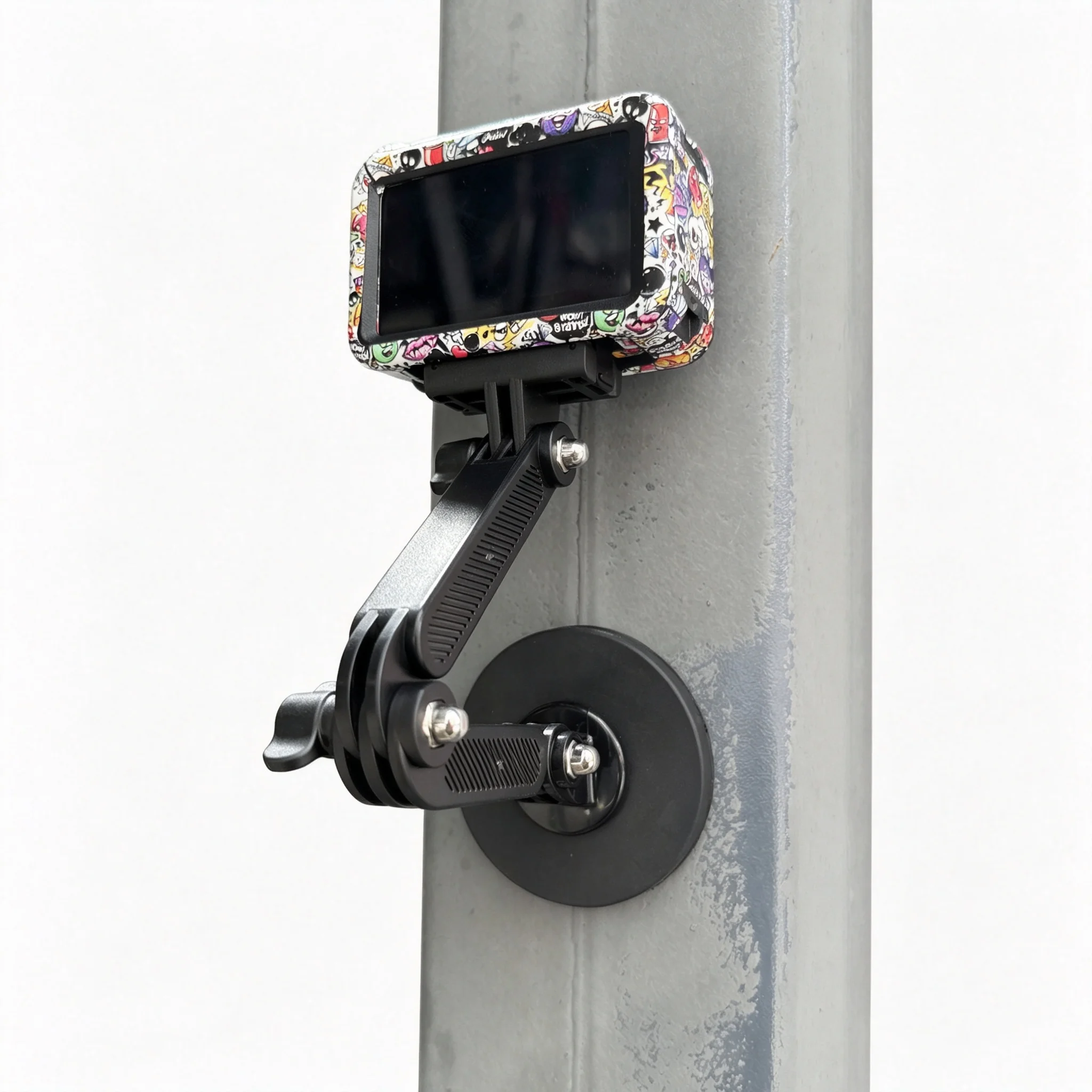 Universal 360 Rotatable Magnetic Folding Arm Mount Fit GoPro DJI Sports Camera Outdoor Live Streaming Video Gear