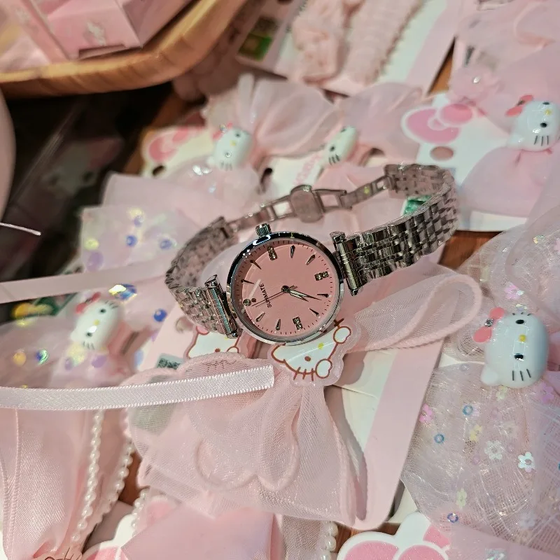 ساعة نسائية رسمية بسيطة من الفولاذ المقاوم للصدأ مقاومة للماء كوارتز ساعة ماسية فاخرة ساعة نسائية عصرية بمينا أبيض وأخضر ووردي #4