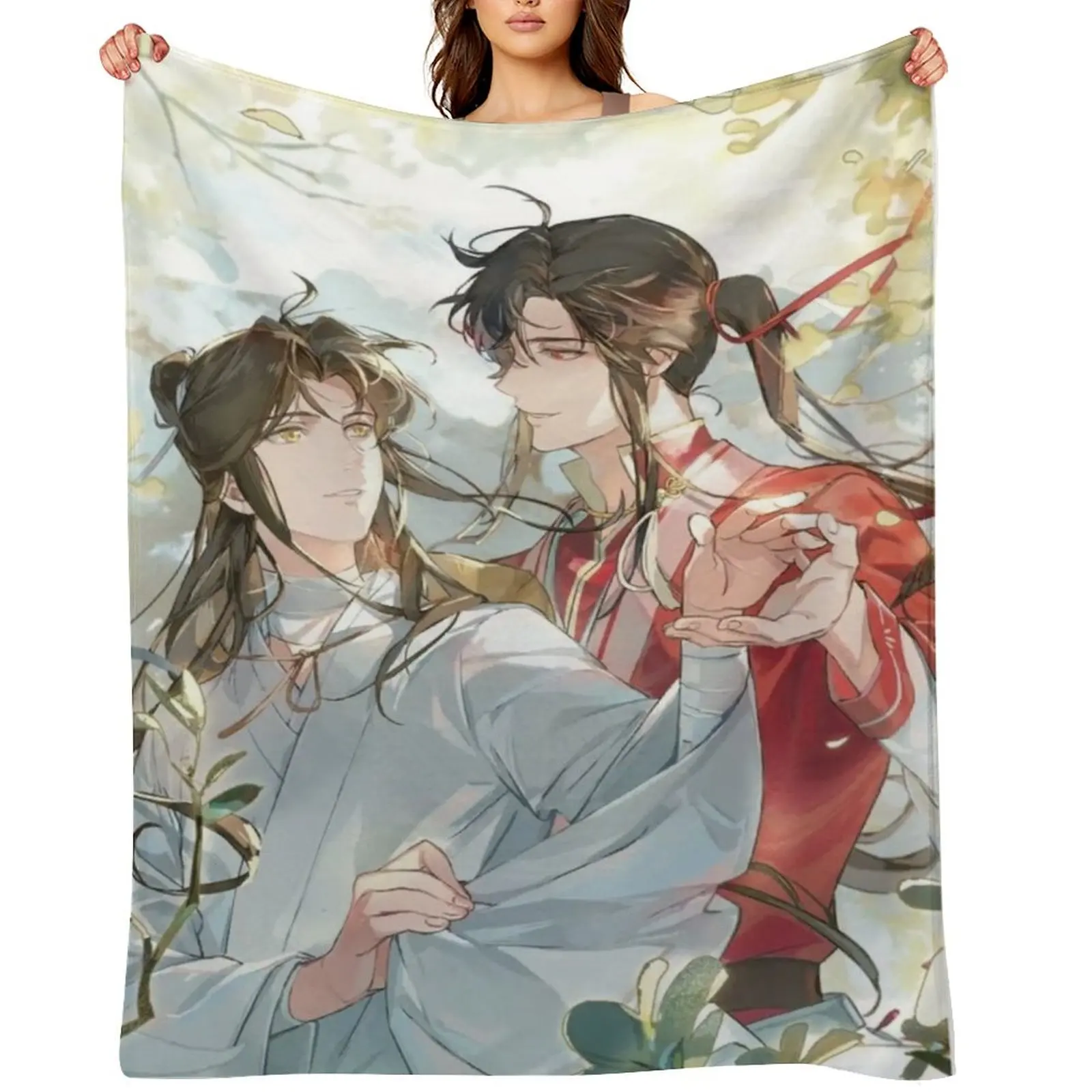 

Hualian Throw Blanket Flannel Single Retros Blankets For Bed Blankets