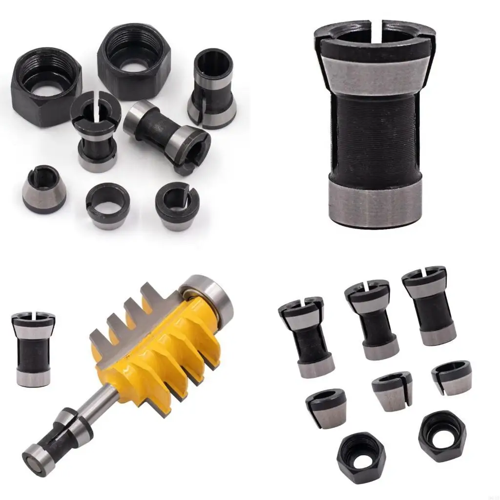 

964E Collet Chuck Conversion Sleeve Adapter Woodworking Routers Clamp Holder