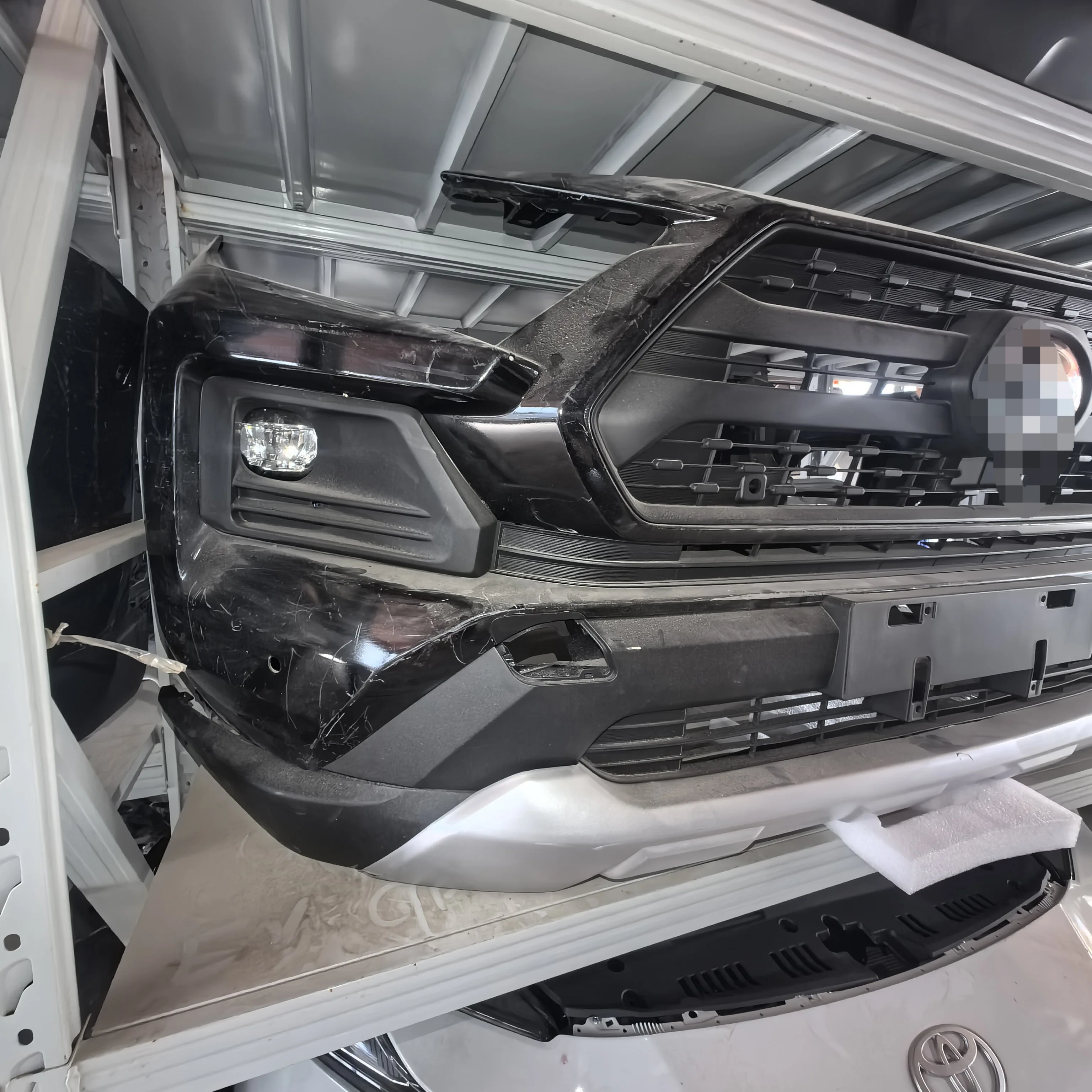 2019-2021 for RAV4 Front Bumper Body Kit with Front Grille & Fog Lights, Plastic Auto Parts (Original )