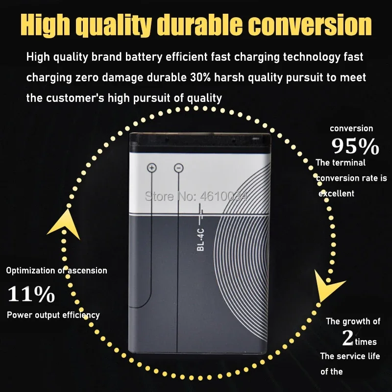 جديد بطارية BL-4C BL 4C 890mAh ل نوكيا 6300 6100 3500c 7200 X2-00 Bateria Batterij بطاريات
