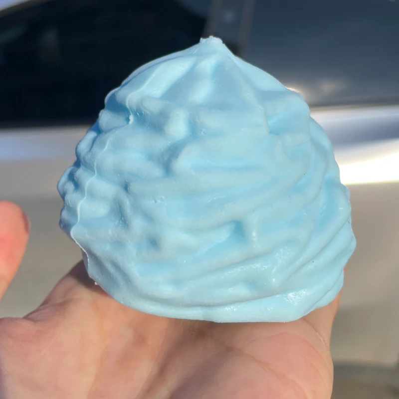 Knuspriger Creme-Baustein, Quetschspielzeug, Seifenball, weiche Butter, Stressabbau, Quetsch-Erdnuss, knisternder Klang, Fidget-Spielzeug für Erwachsene – Detail 6