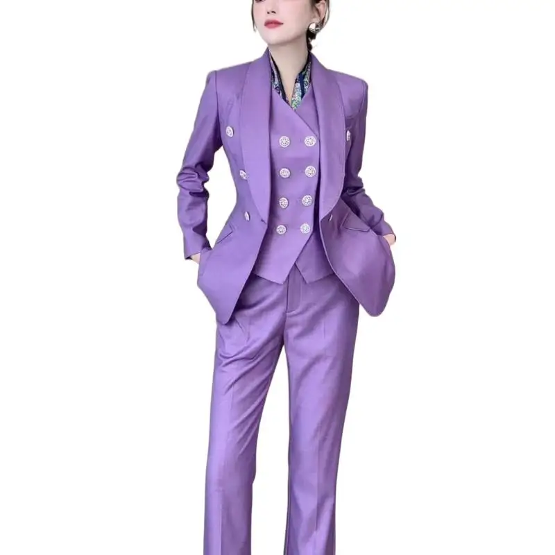 

In the spring of 2022 the new three-piece suit waistcoat womens blazer