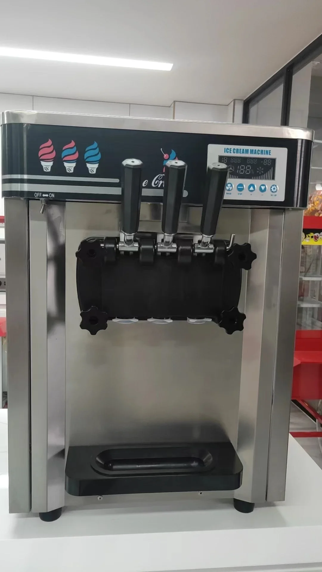 

-8618T In Winter Productivity Mini Soft Ice Cream Chocolate Maker Retail Hotels Snack Food Factories Uses Fruit Raw Material