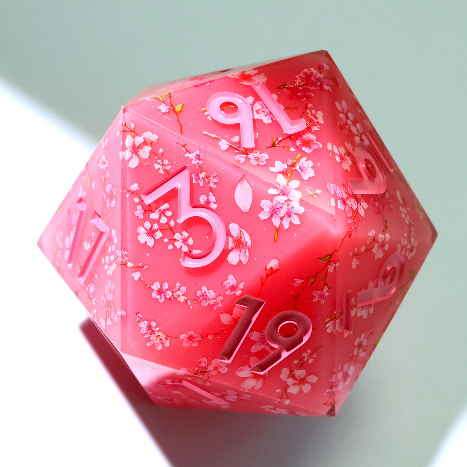 

50MM D20,Role Playing Table Game Board Games RPG D20 Dice,Handmade Polyhedral Sharp Edge Dice,Chonk DND D20-L1
