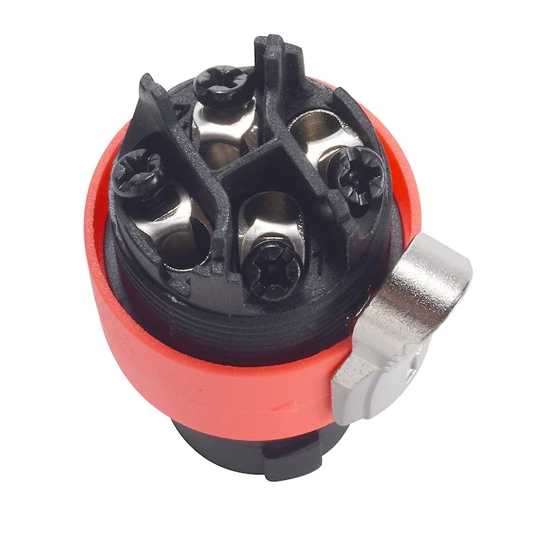 Four-core speaker XLR plug copper 4-core ohm terminal speaker audio accessories power amplifier free welding Female