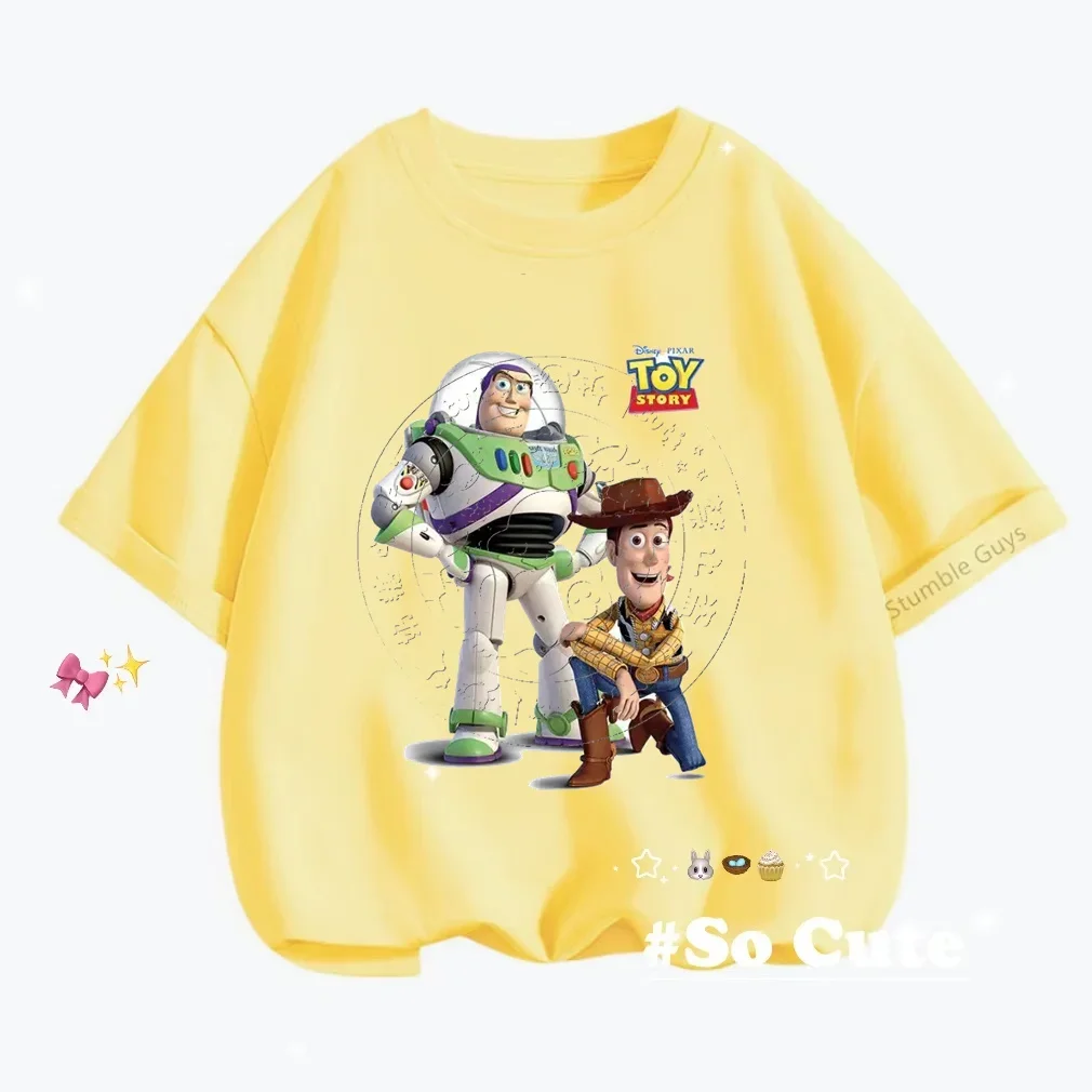 Camiseta de Toy Story Woody para niños، سترة غير رسمية من المانجا كورتا كون إستامبادو دي دي ديبوجوس أنيمادوس2025