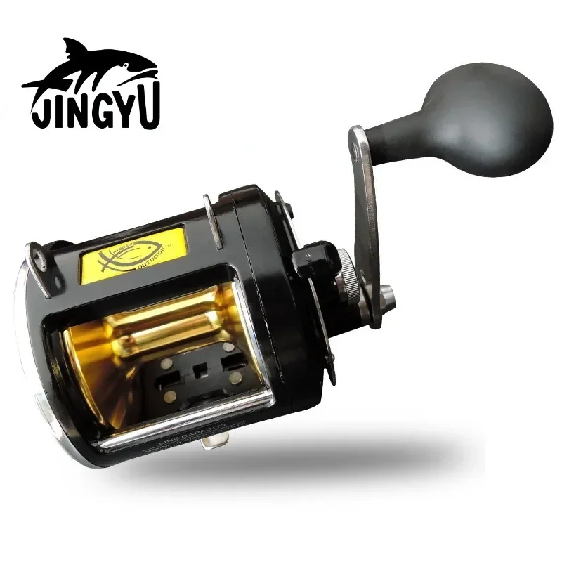 

Professional Drum Fishing Wheel, High Quality Alloy Feet Reel, Trolling Casting Reel, Boat Ocean Reel, 25kg, 3.4:1, New