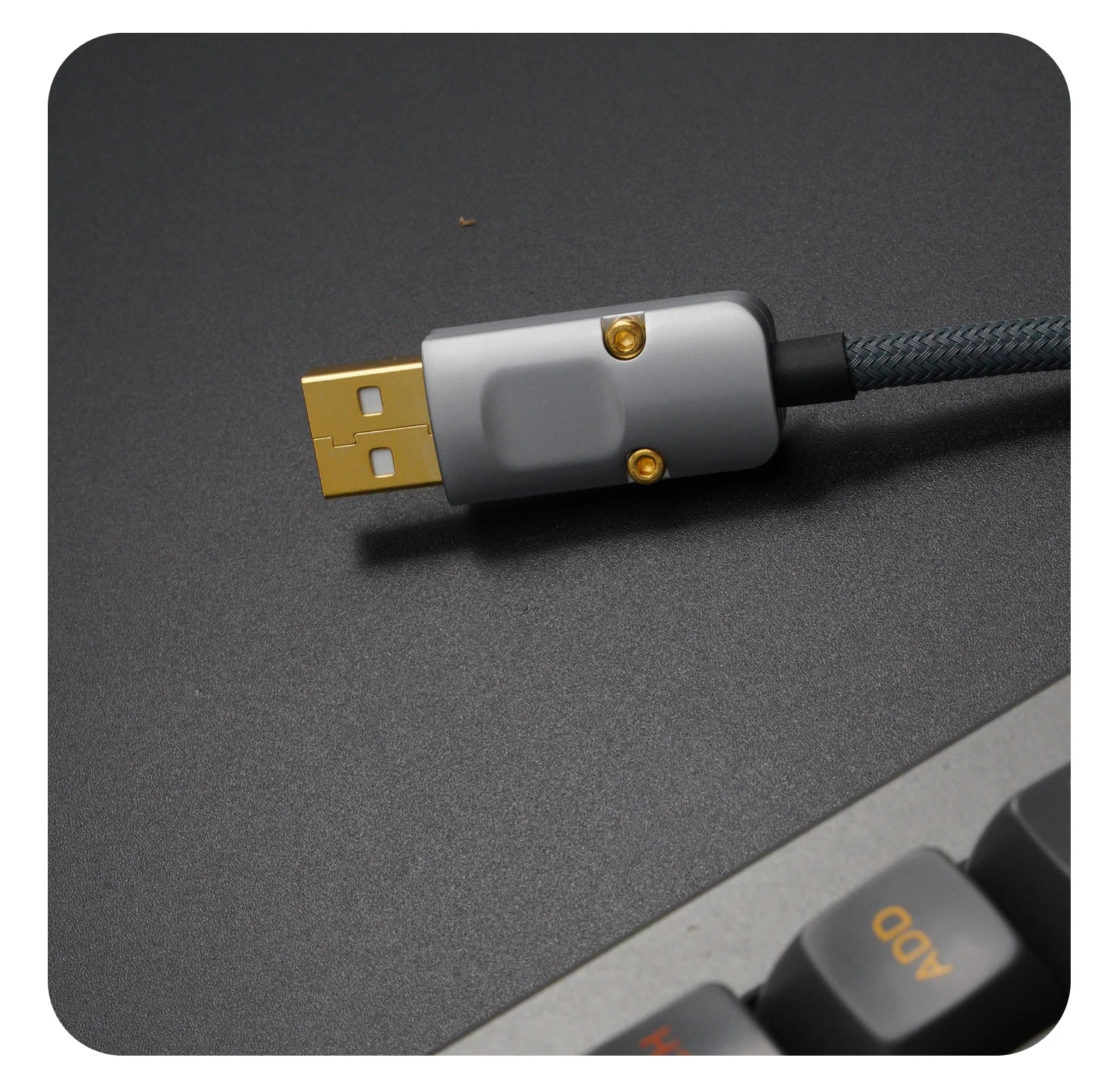 GeekCable handcrafted customized computer keyboard, fever data cable, USB ultra flexible braided straight line, 1.5M,usb cable