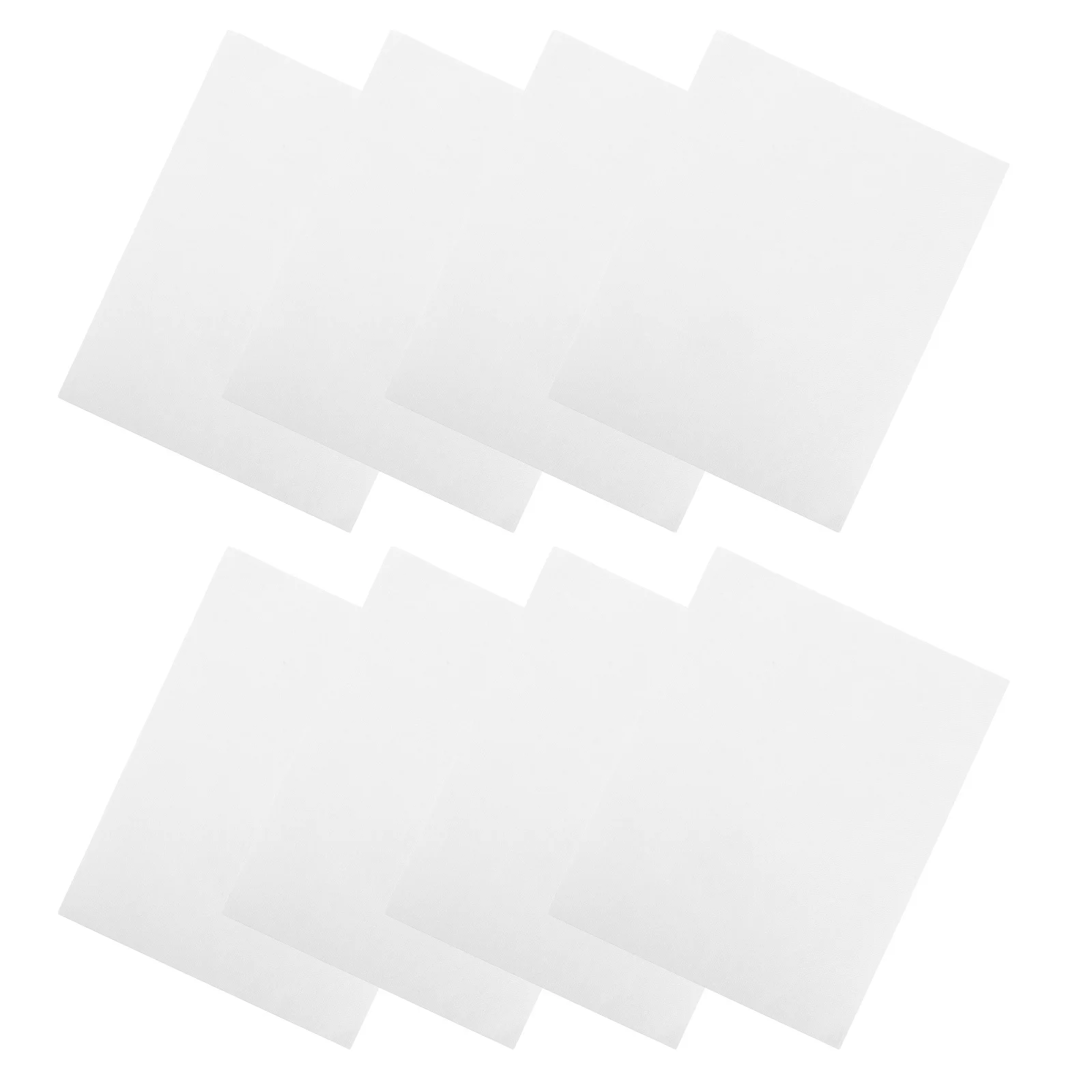 

8Pcs Water Soluble Embroidery Stabilizer Sheets Non Woven Self Adhesive Backing Stick and Stitch Dissolvable Paper for Machine