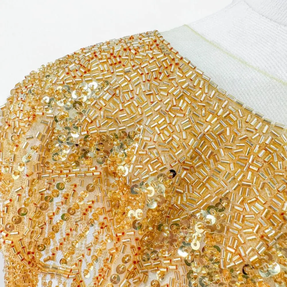 Vintage Style Sequin Tulle Capelet Delicate Beaded Mesh Shawl For Wedding Party Dress Decorative Shoulder Accessory
