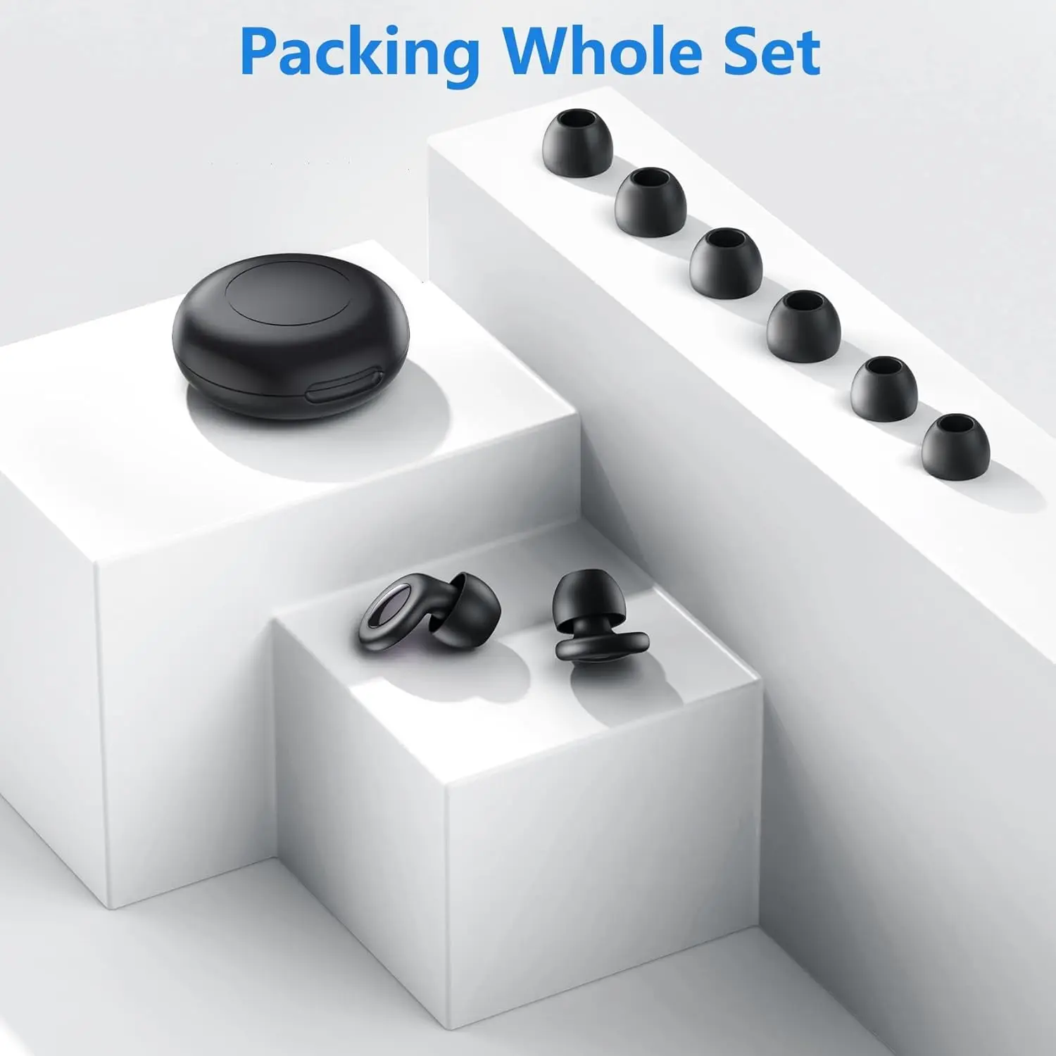 

Nocclili Ear Plugs for Sleeping For Noise Cancelling Silicone EarPlugs for Concerts Traveling Studying Focus Reusable Ear