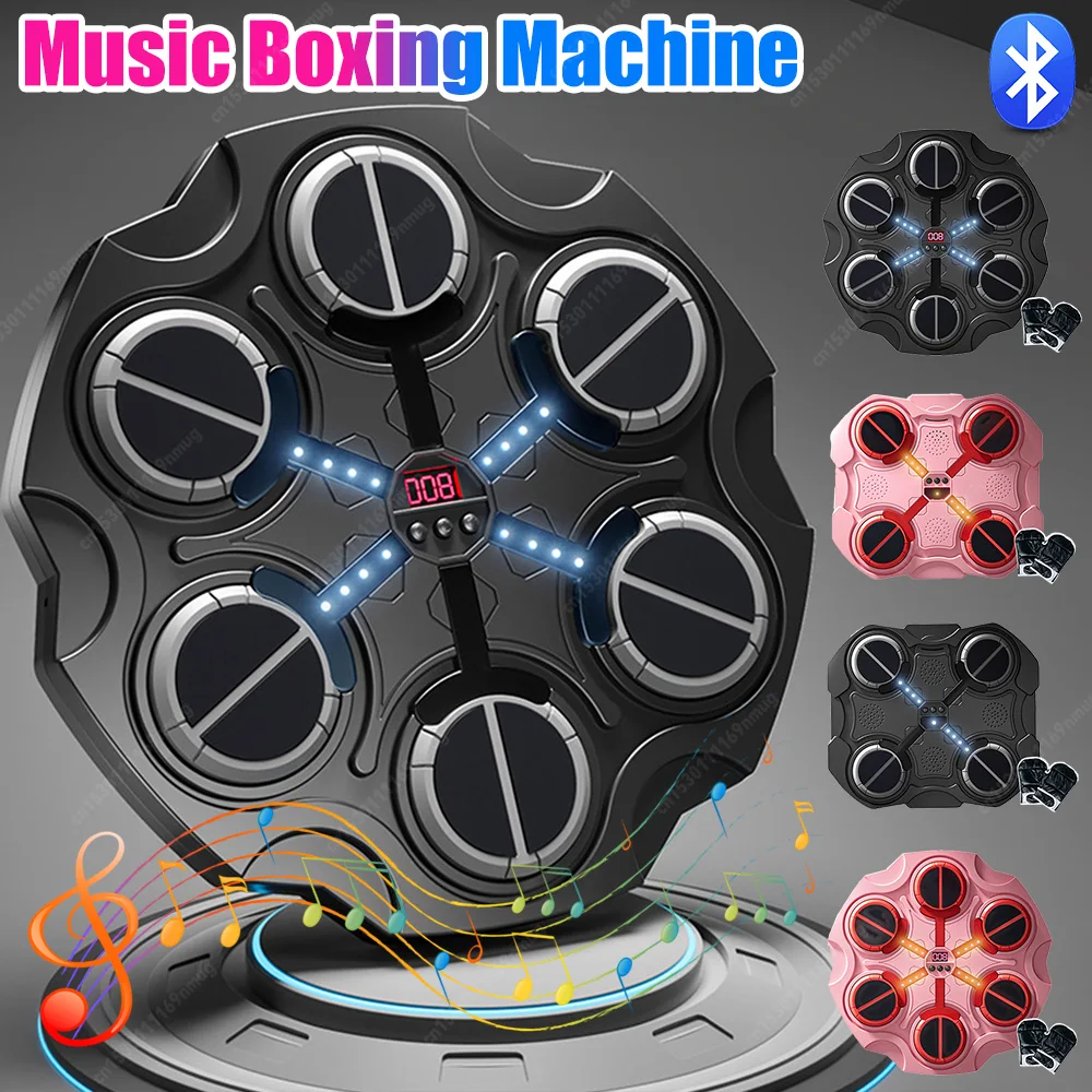 

Music Boxing Machine Boxing Workout Machine 4/6 Targets Boxing Wall Target Wall-Mounted Exercise Equipment for Response Training