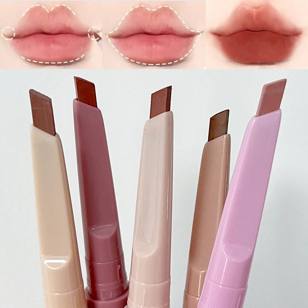 5 Colors Matte Lip Liner Pencil Nude Pink Matte Solid Lipstick Pen Sexy Long Lasting Moisturizer Lipliner Charming Lip Cosmetics