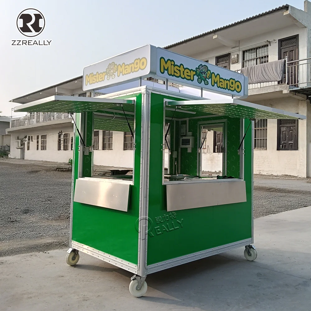 

CE Food Trailer Concession Catering Trailer Coffee Snack Ice Cream Cart Kiosk Mobile Professional Food Truck With Full Kitchen