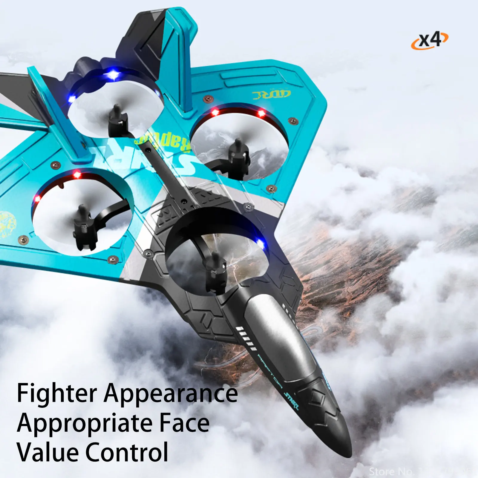 RC Remote Control Airplane 2.4G 6CH Remote Control Fighter Hobby Plane Glider Airplane EPP Foam Toys for Boy Kids Gift V17 Toy