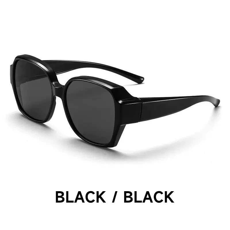 Polarized Sunglasses Can Cover Myopia Glasses Men's and Women's UV Protection to Make Round Face Thin-Looked for Driving image 5