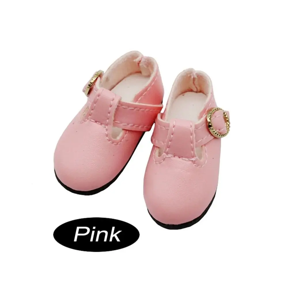 PU Leather 4.6cm Colorful Shiny Sneakers Lightweight 1 Pair Doll PU Leather Shoes Mini Shoes Doll Leather Boots Kids Gifts