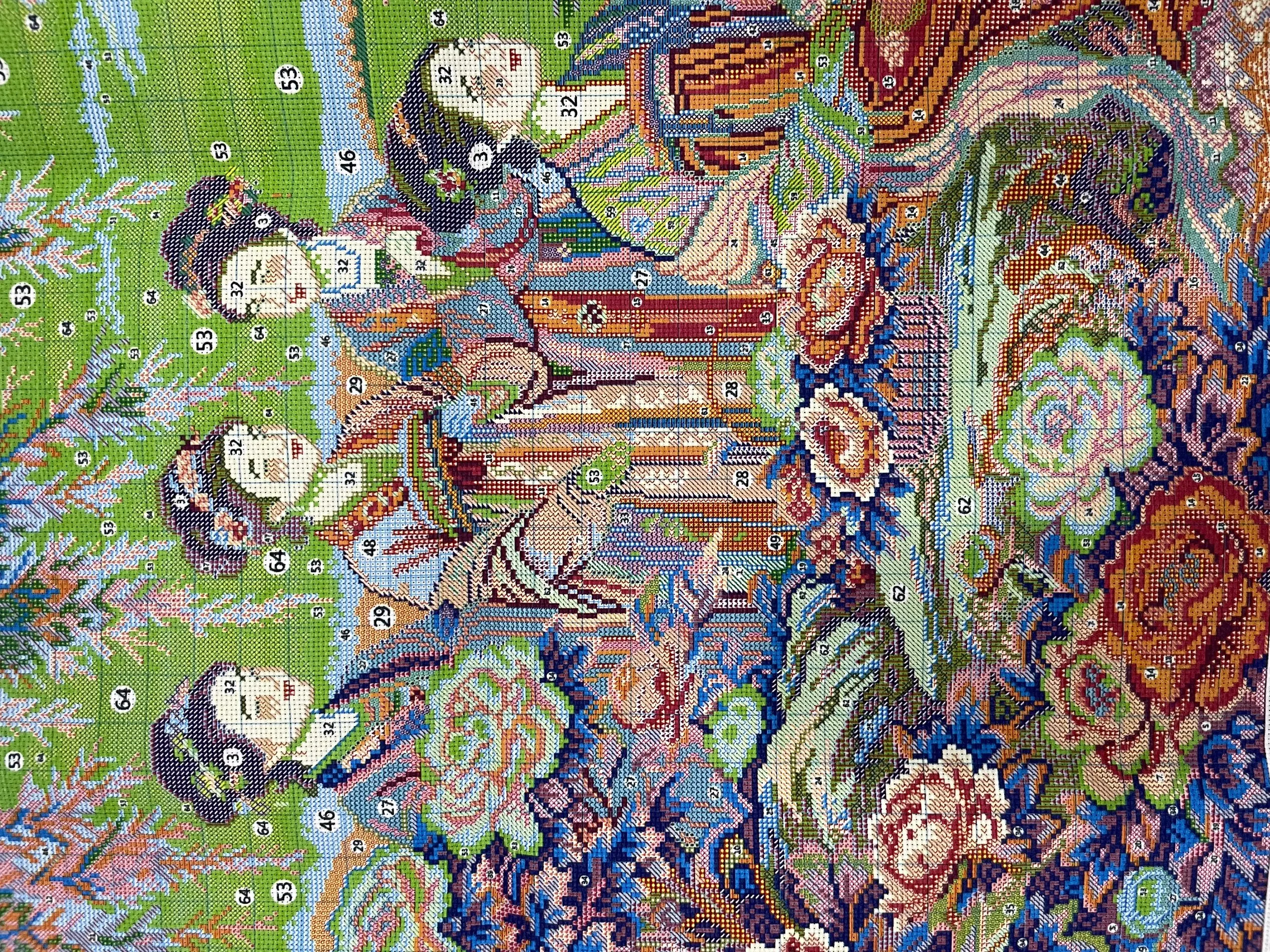 Kit de broderie au point de cr - Embroidery Garden avis et prix