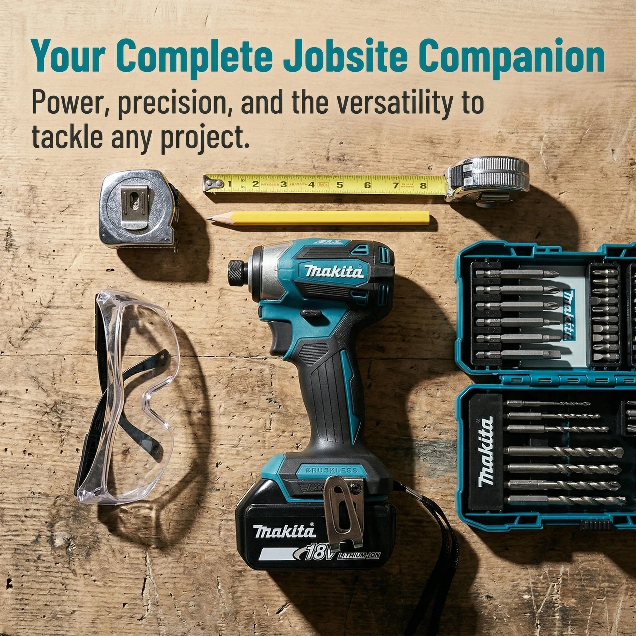 Makita DTD173 18V Brushless Bare Impact Driver T Mode Ring LED For Household Wood Furniture Repair No Battery